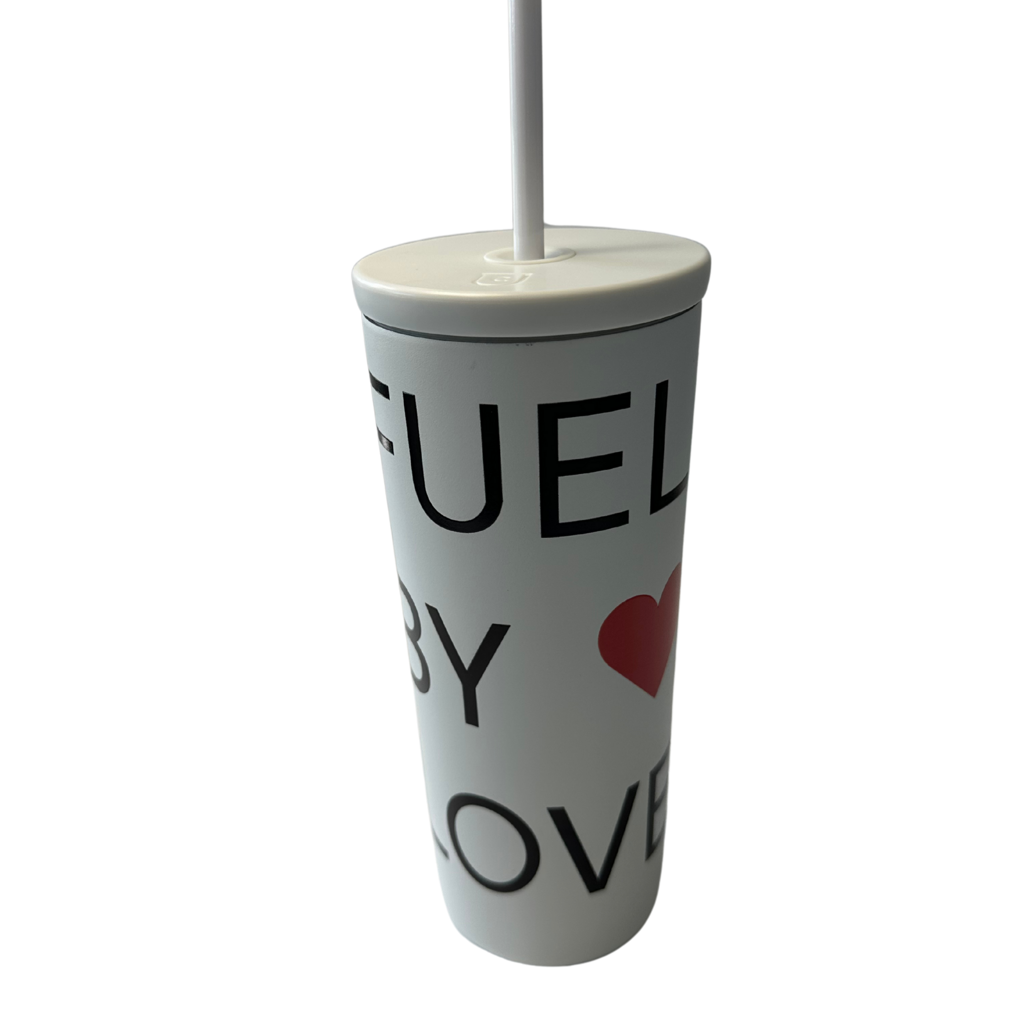 24oz Tumbler - Fueled By Love (White)