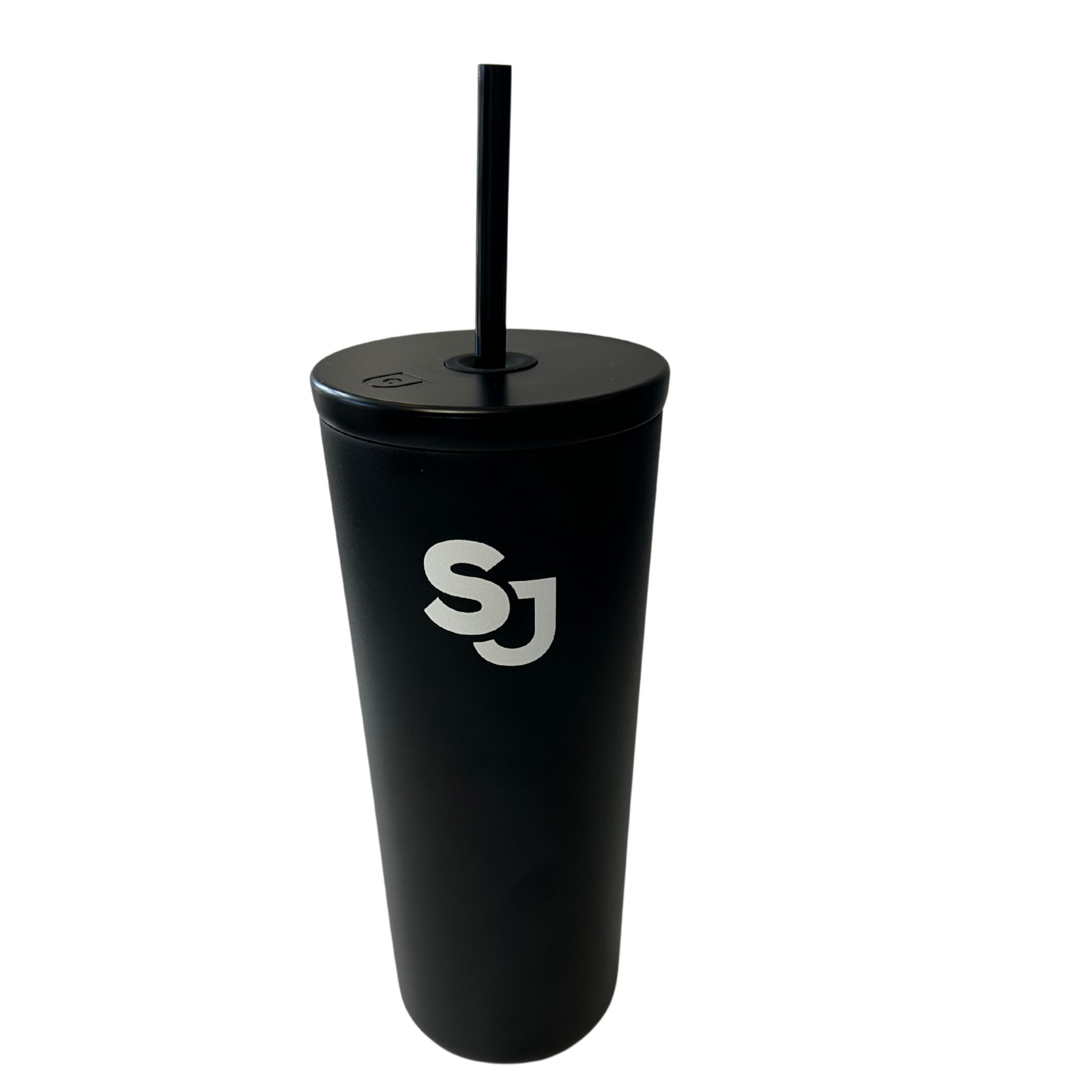 24oz Tumbler - SJ Logo Fueled by Coffee (Black)
