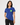 Woman wearing the Message Tee Pelotonia Edition with Stephen James chest graphic and sleeve embroidery